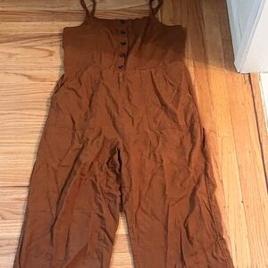 Linen clay/chestnut Jumpsuit